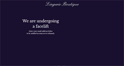 Desktop Screenshot of lingerieboutique.com.au